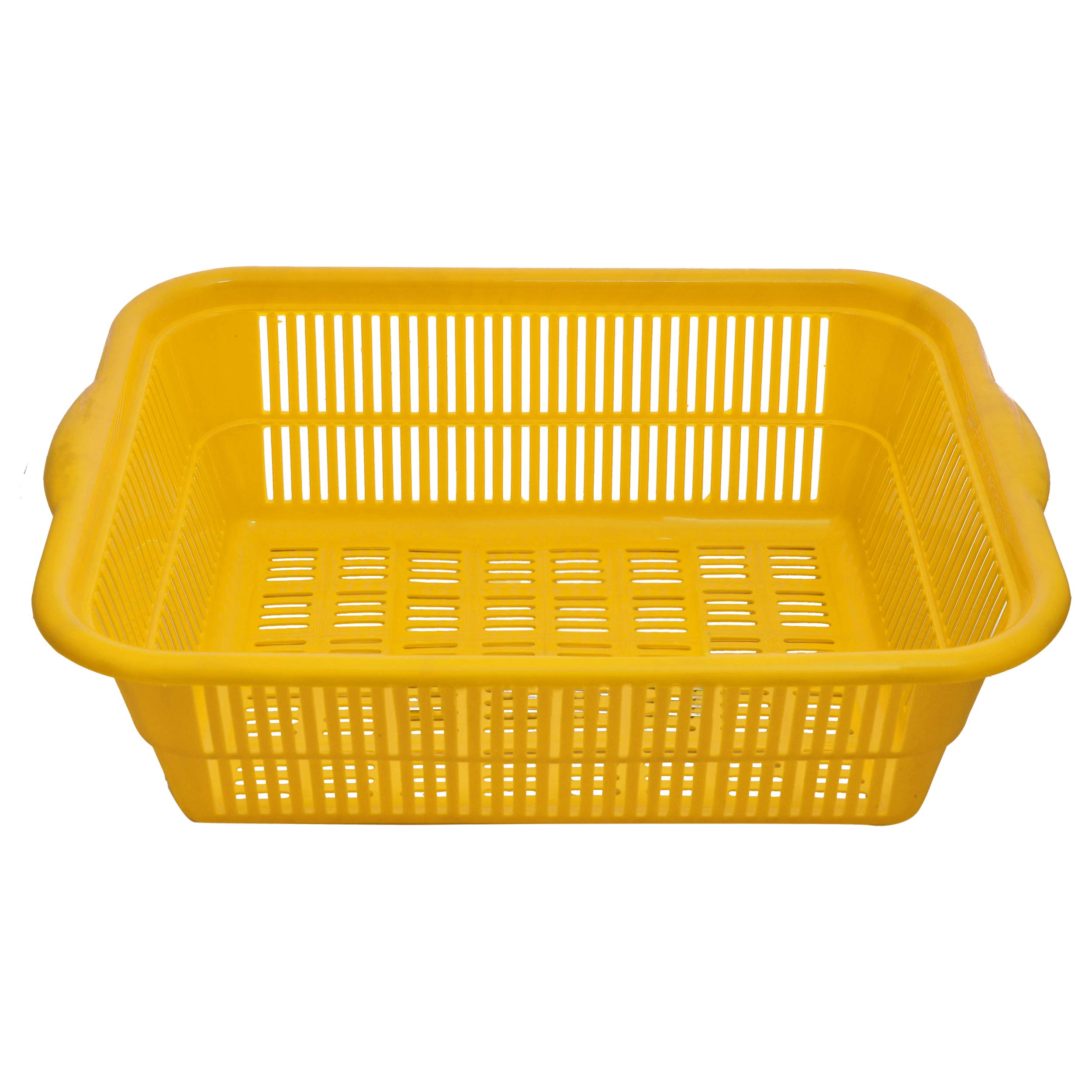 2-Piece Plastic Kitchen Dish Rack & Vegetable Fruit Washing Basket - Space-Saving Drainer, Multipurpose Organizer (Pink & Yellow) - Perfect for Small Kitchens, Countertop Storage & Produce Cleaning - HEART3628