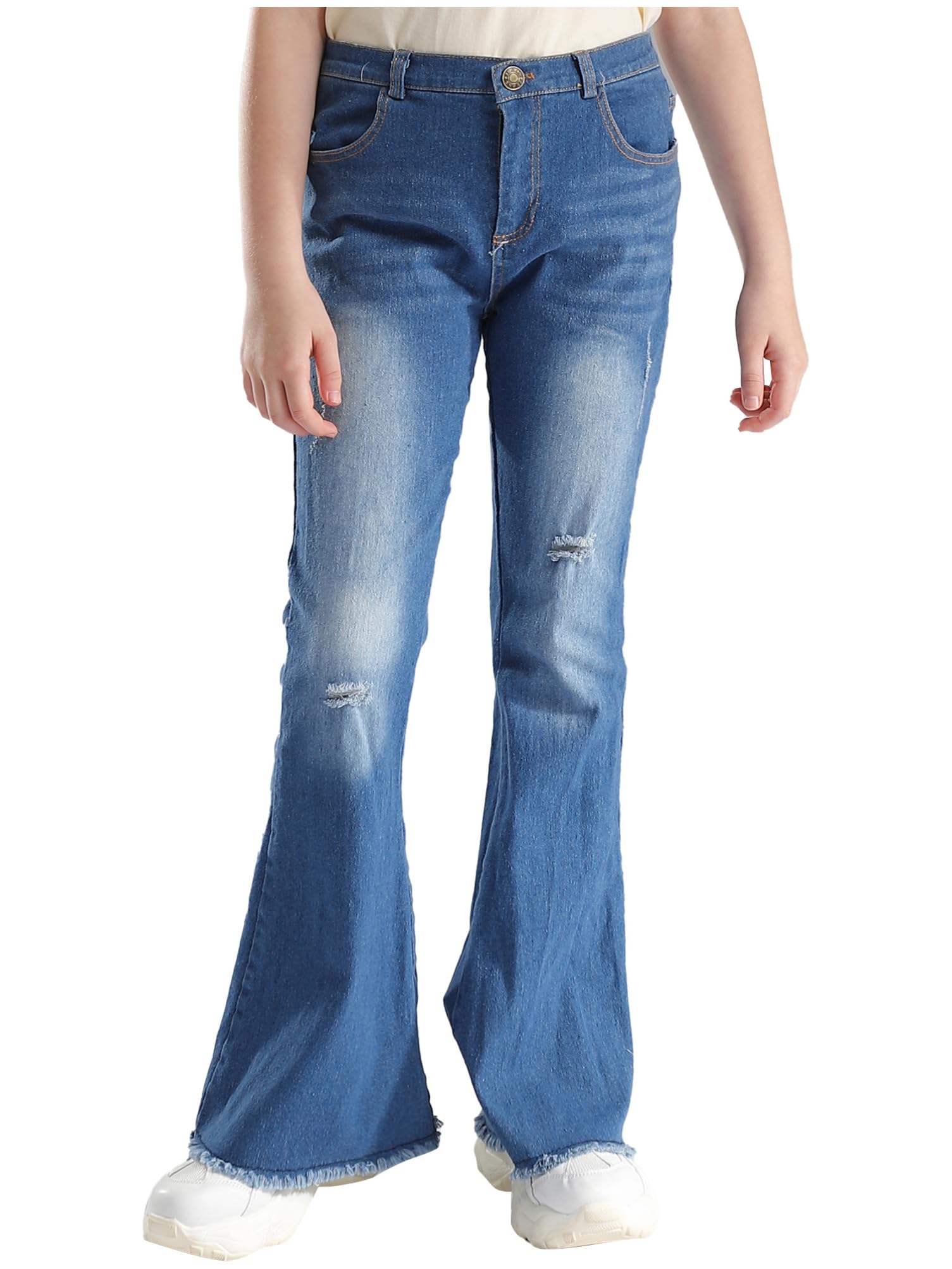A Day in the Life of Emma: Stylish and Comfortable with Aislor Girls Flare Pants