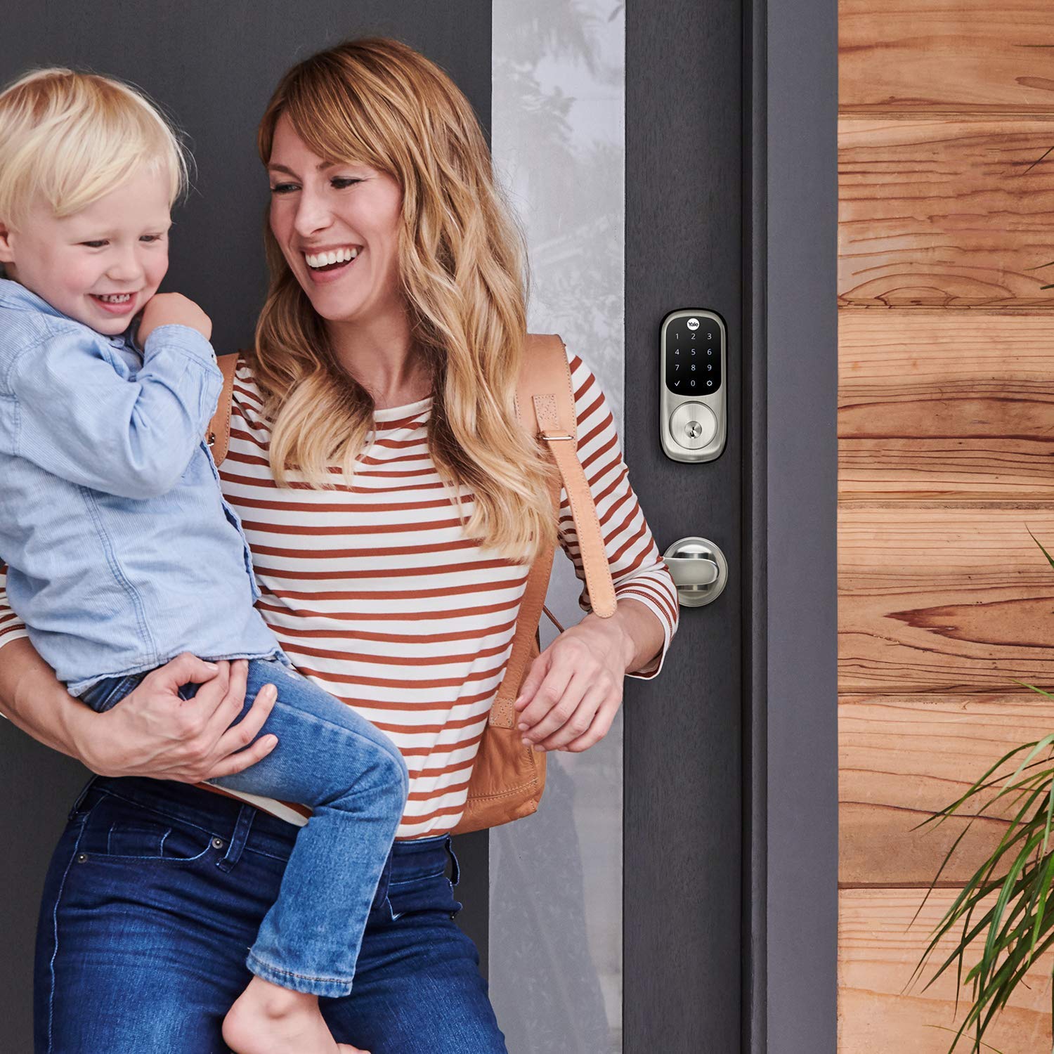 Yale Assure Touchscreen Deadbolt Lock - Satin Nickel Electronic Keypad Entry Door Lock with Backup Key (YRD226NR619) - Secure Your Home, Office, or Apartment Entryway