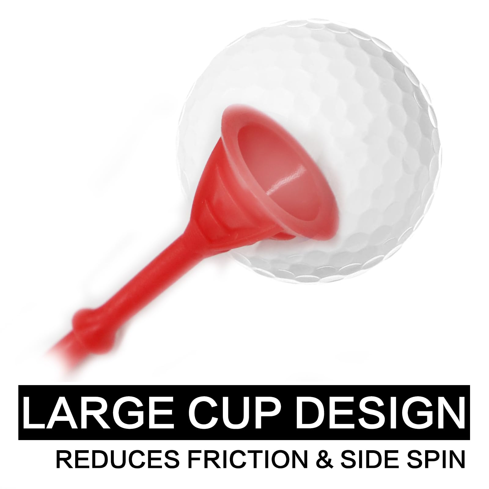 **Premium Amy Sport Golf Tees - 3 1/4 Inch (83mm) Unbreakable Plastic Tees, Bulk 30 Pack - Reduce Friction & Side Spin for Stable Shots - Durable for Golf Practice & Driving Range Use**