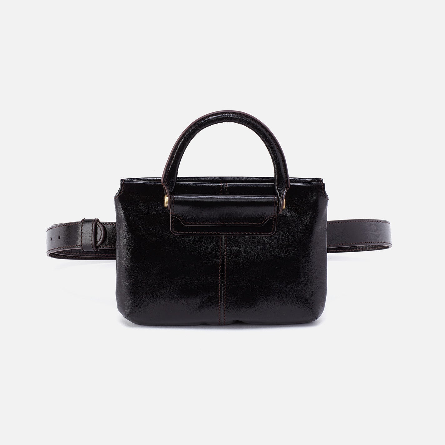 Premium Sheila Belt Bag in Polished Leather - Stylish Black Waist Pack for Women | Perfect for Travel, Shopping & Outdoor Activities