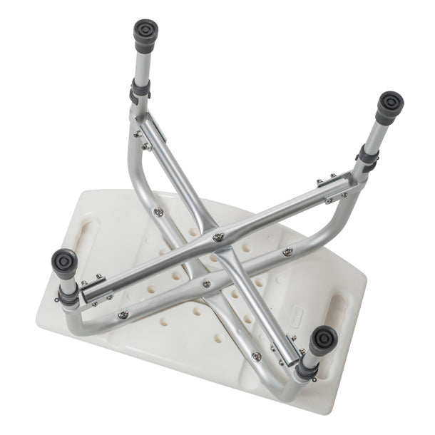 Premium Bariatric Shower Chair with Heavy-Duty Cross Frame Support - Non-Slip Seat for Safe Bathing, Elderly & Mobility Aid Use