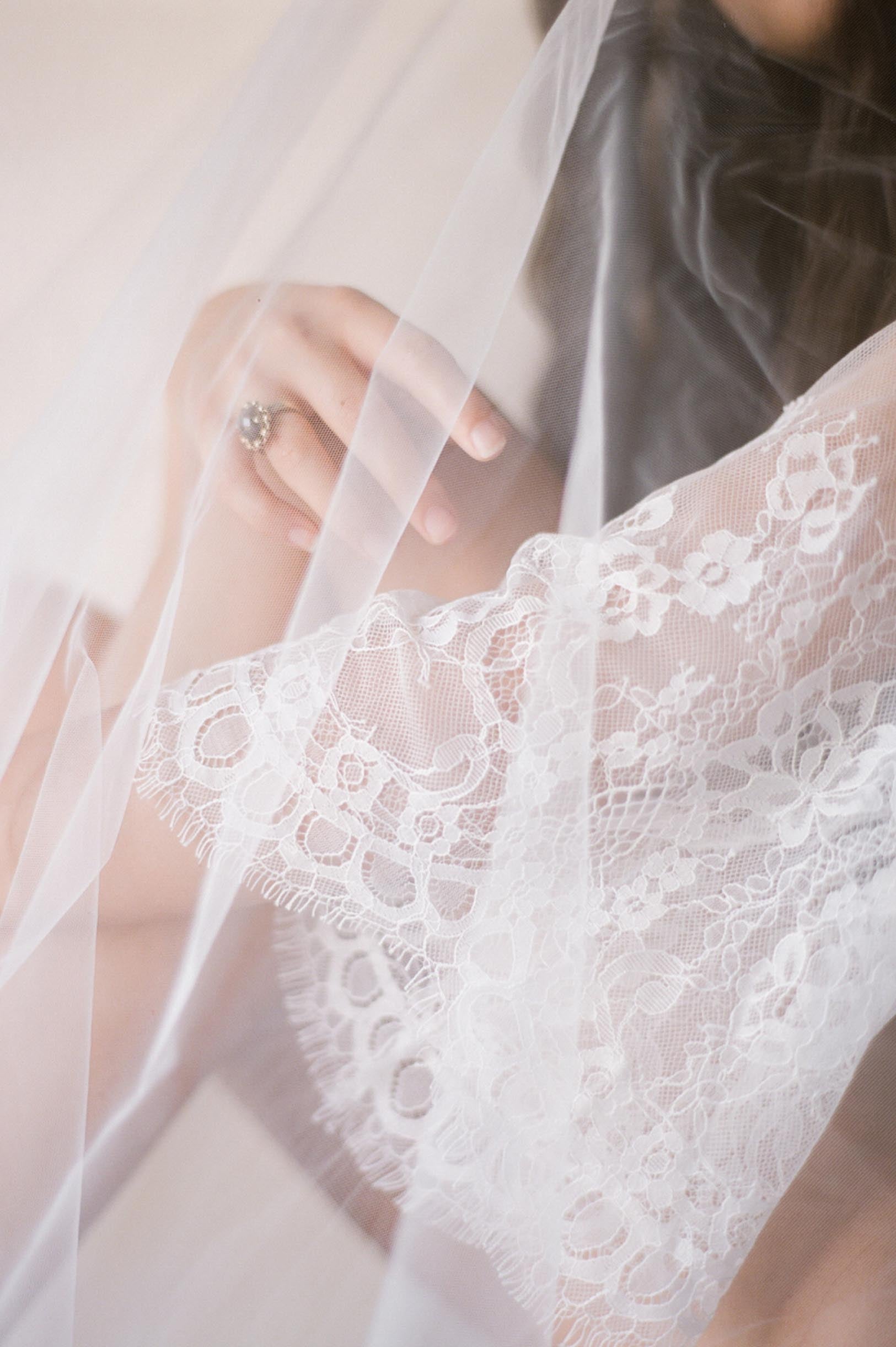Emma Long Robe Dressing Gown Kimono in Ivory Glitter Lace - Elegant Loungewear for Women, Perfect for Spa Days, Bridal Showers & Relaxing at Home