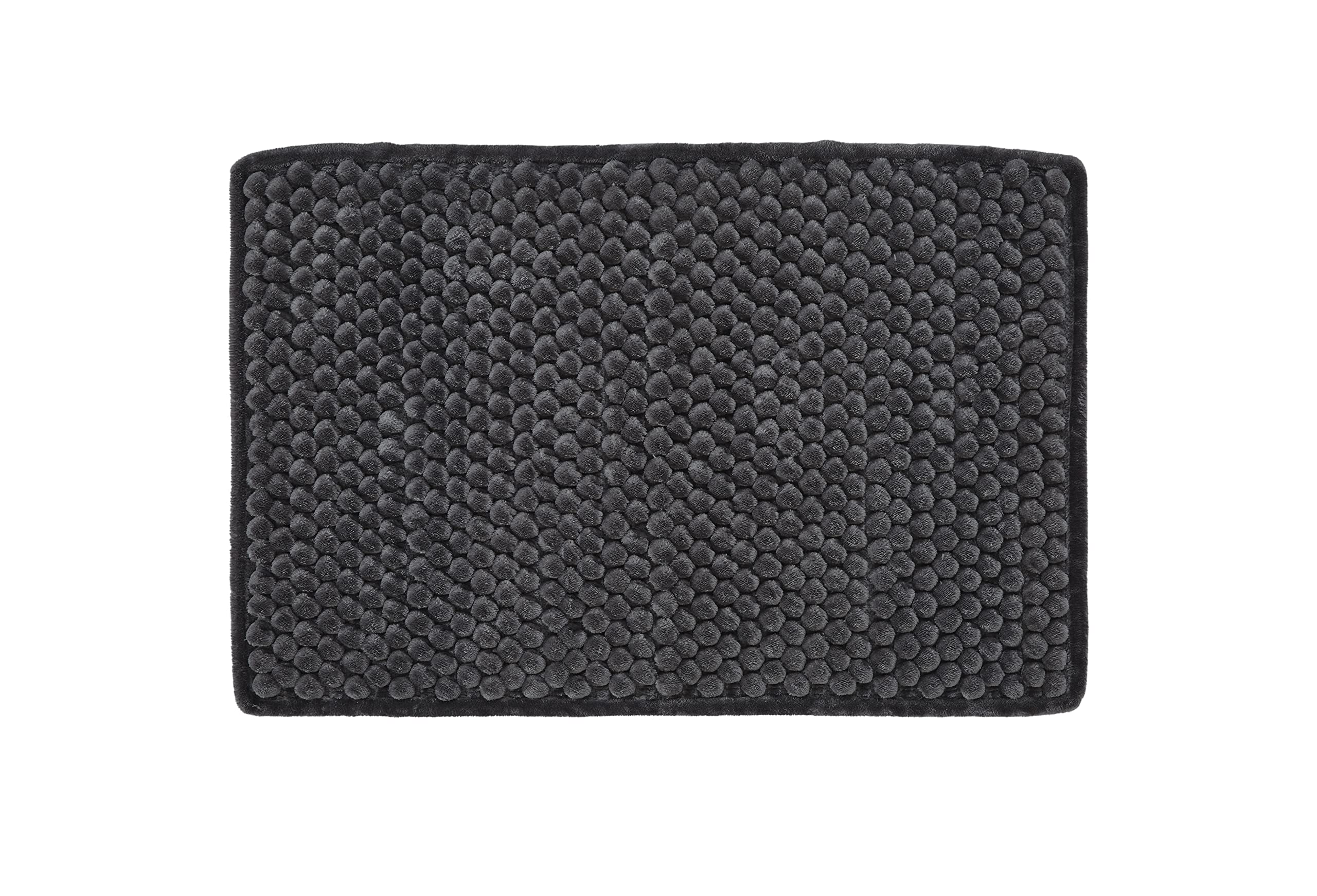 Better Trends Chenille Bath Mat - Non-Slip, Absorbent Bathroom Rug for Shower & Vanity, Charcoal 20