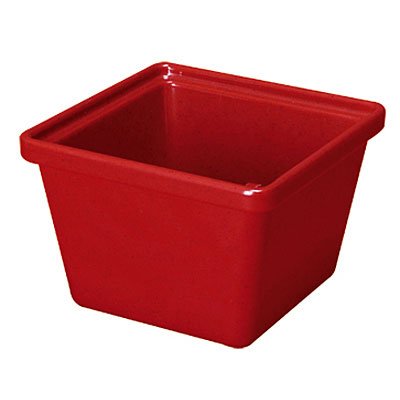 GET Enterprises ML-148-W White Square Melamine Salad Crock - 28 oz (Pack of 12) - Perfect for Picnics, Parties & Restaurant Serving