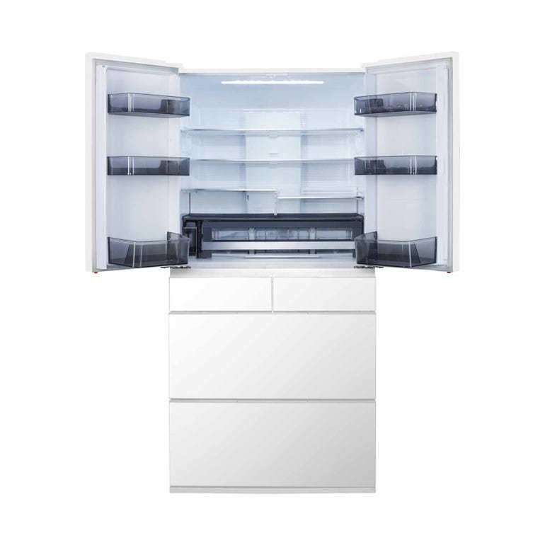 R GWC670TS 525L 6-Door French Door Refrigerator - Large Capacity Smart Fridge for Modern Kitchen & Family Storage