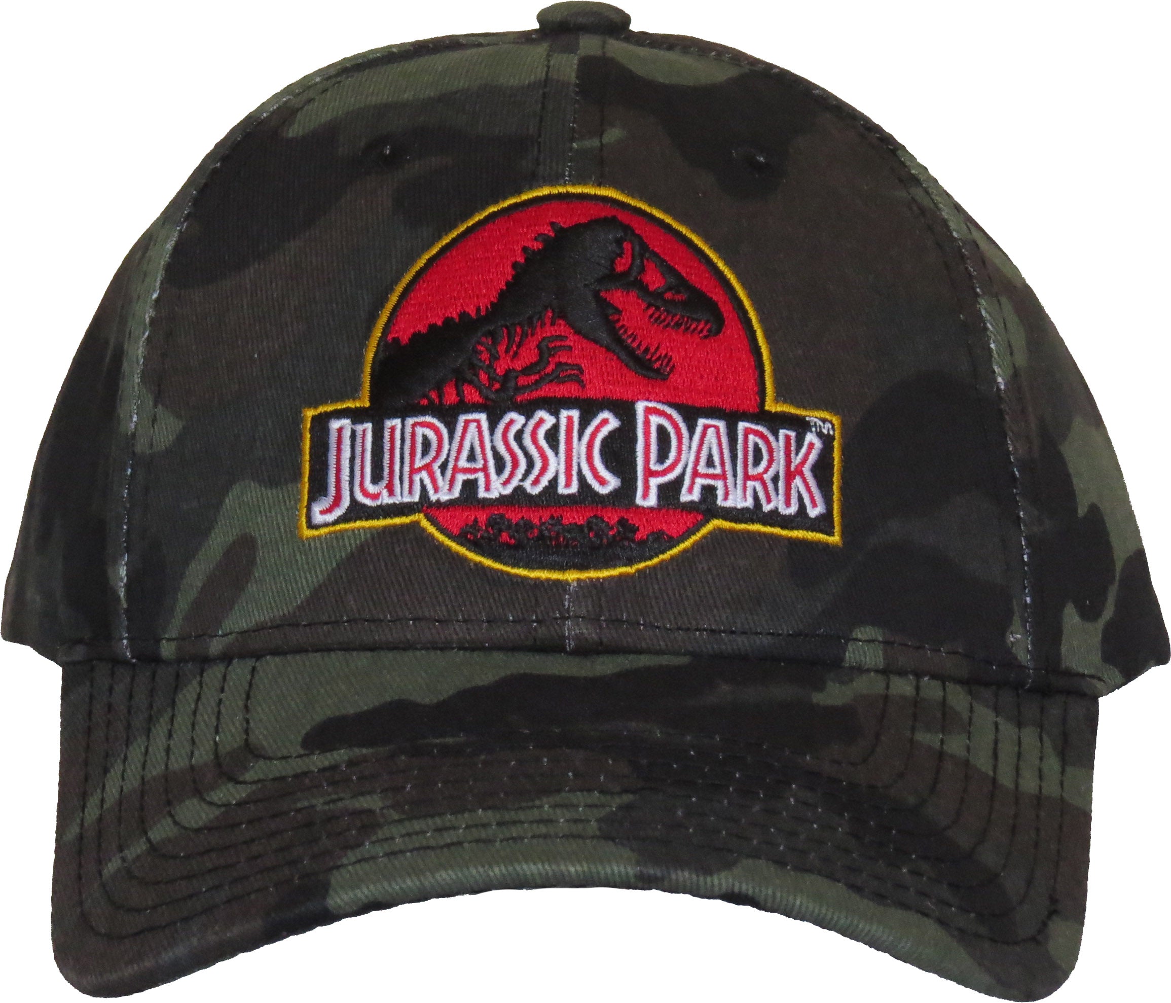 Jurassic Park Adjustable Camo Hat - Officially Licensed Dinosaur Baseball Cap for Men & Women - Perfect for Outdoor Adventures, Movie Fans & Collectors