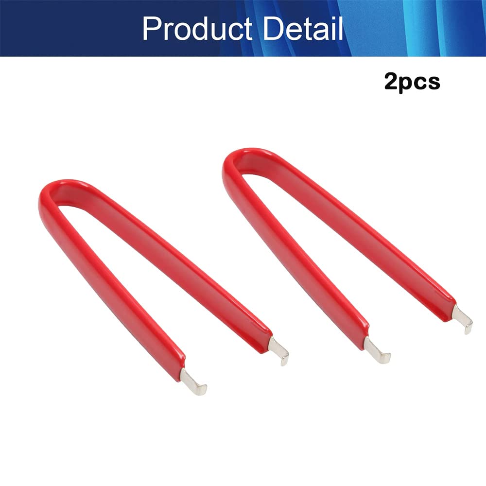 Anti-Static IC Puller Tool & Keycap Remover - 2-Piece Red Switch Extractor for Mechanical Keyboard DIY | Perfect for IC Chip Removal & Keyboard Maintenance