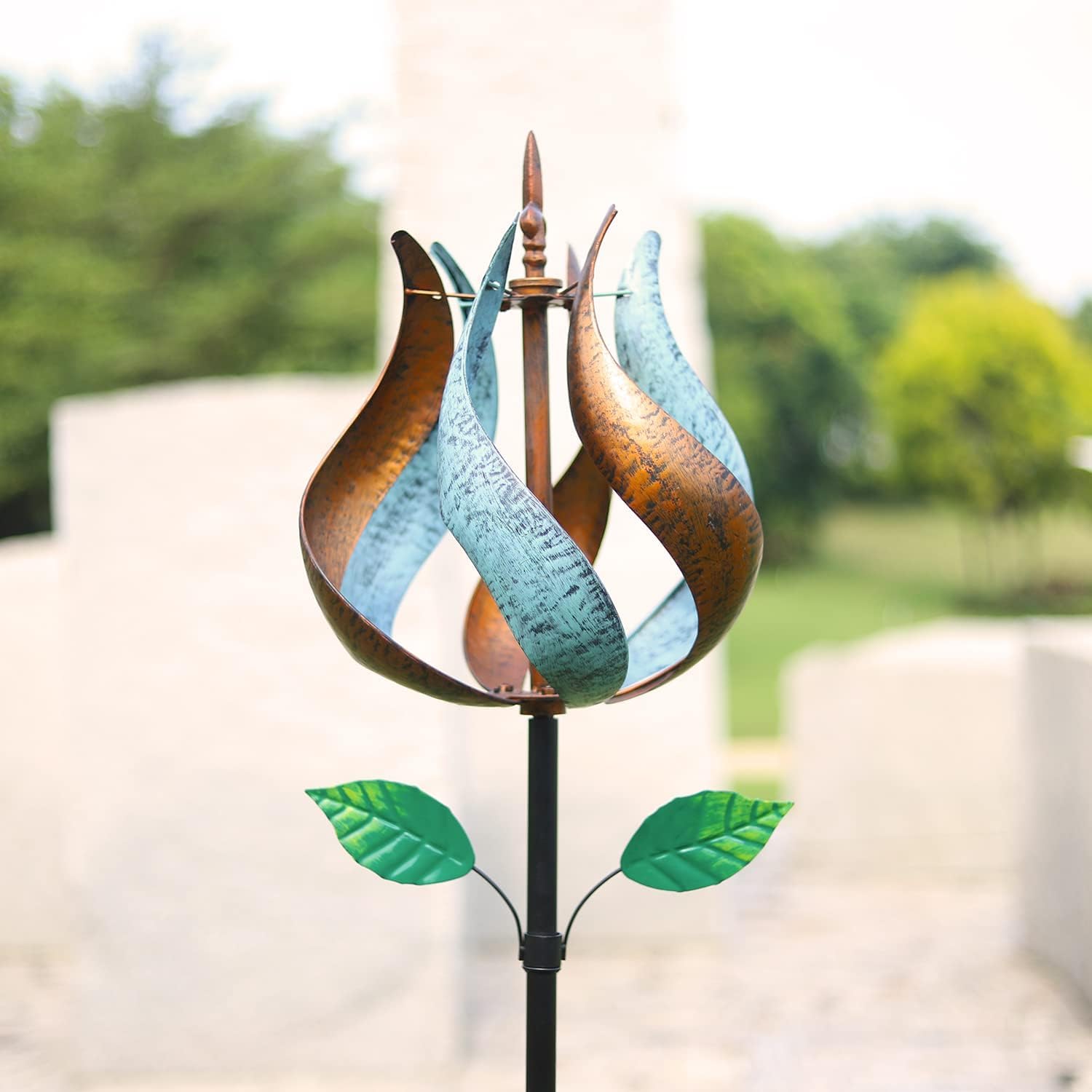 Large 360° Metal Wind Spinner for Yard & Garden - 75'' x 14'' Outdoor Decor, Birthday Gift for Women & Family | Perfect for Patio, Lawn, Backyard & Outdoor Spaces