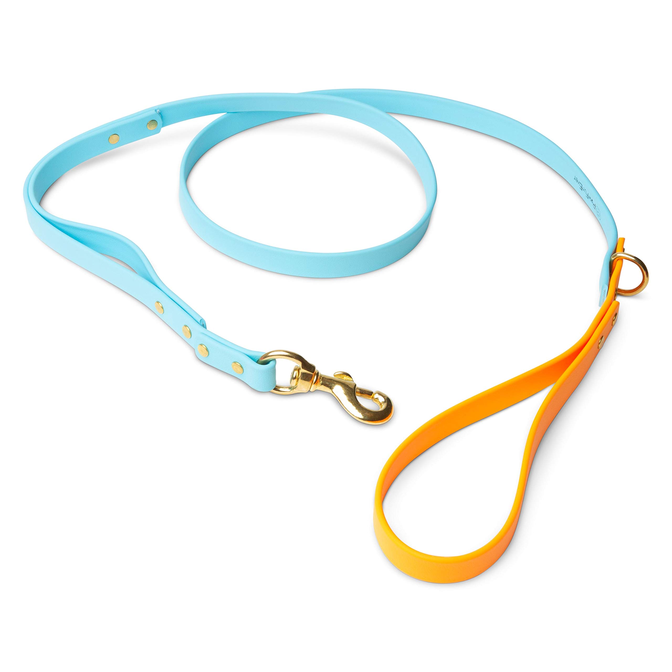 **Reflective Biothane Dog Leash with Double Handle & Poop Bag Holder – Adjustable for Small & Medium Dogs – Matching Collar Set – Perfect for Walking, Training & Outdoor Adventures**
