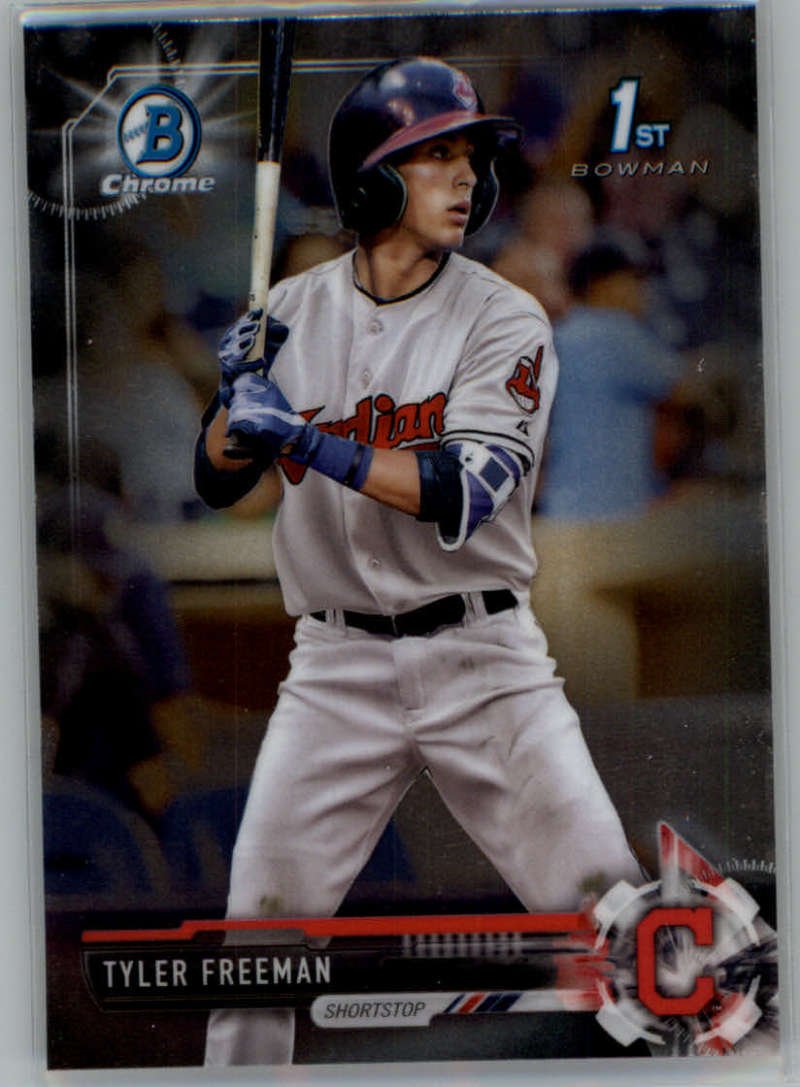 2017 Bowman Draft Chrome #BDC-42 Tyler Freeman Cleveland Indians MLB Baseball Trading Card - NM or Better Condition - Perfect for Collectors, Investors & Sports Memorabilia Enthusiasts