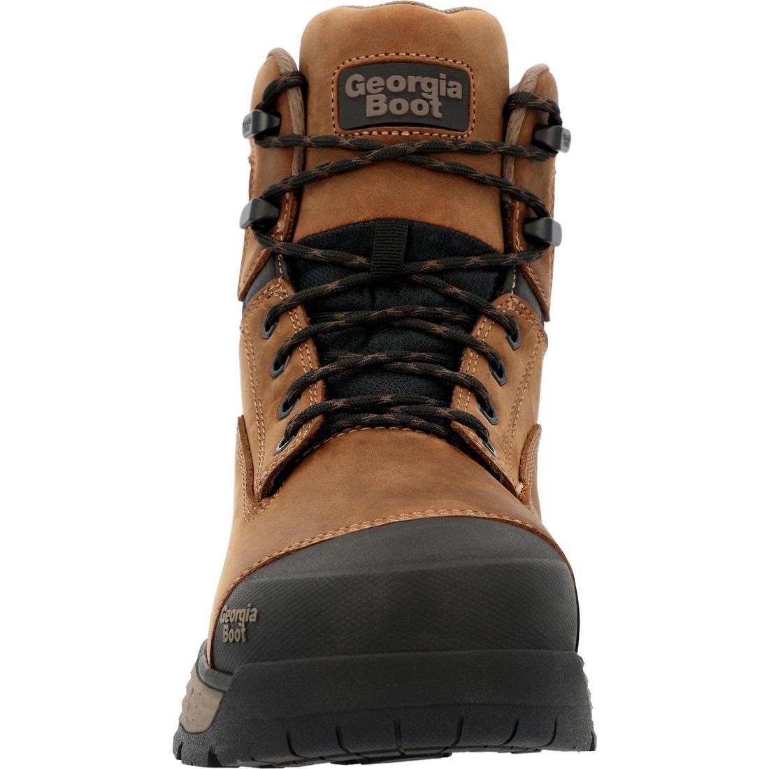 Durablend Edge 6 Waterproof Alloy Toe Work Boots for Men - Slip Resistant Safety Shoes for Construction, Warehouse & Outdoor Work
