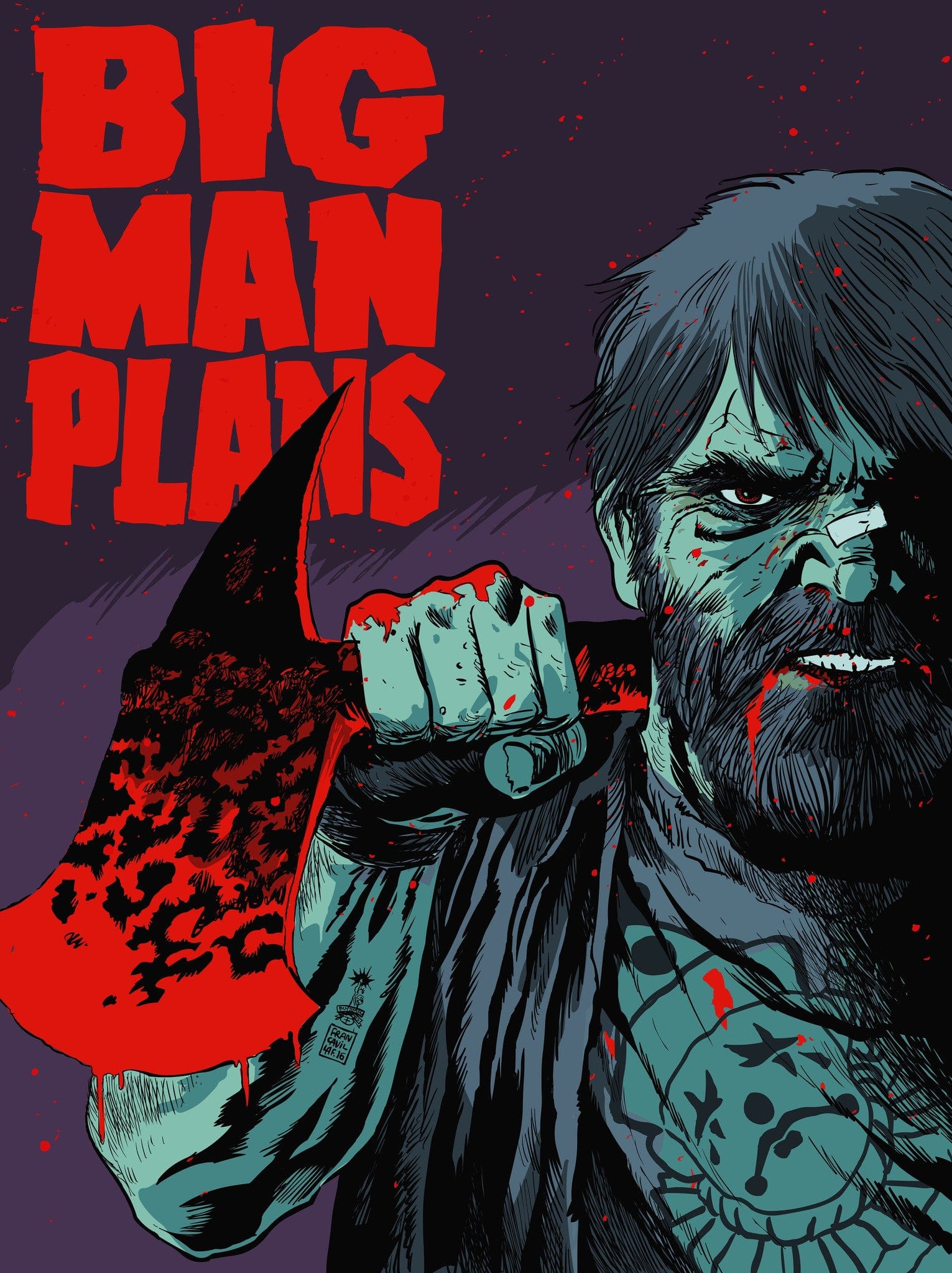 Big Man Plans #4 Poster - Vintage Comic Art Print for Home & Office Decor | Perfect for Comic Fans, Gifts, and Wall Art