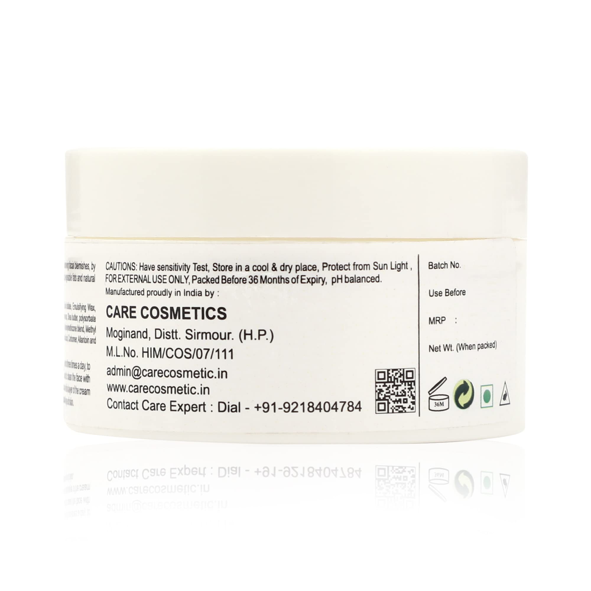Herborist Moisturizing Cream for Dry Skin - Nourishing Face Cream 100g (Pack of 2) for Daily Hydration