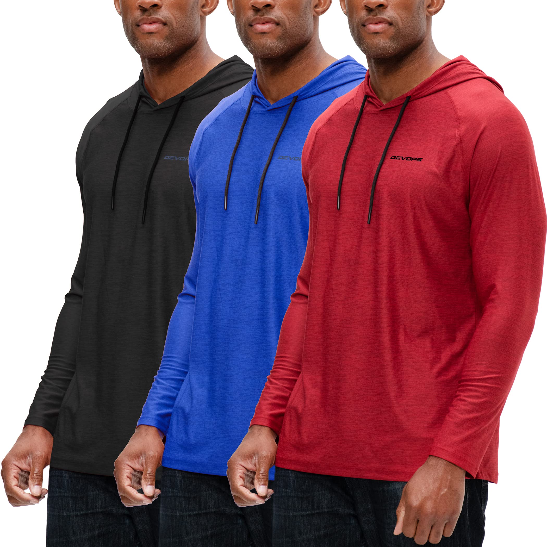 DEVOPS Men's Hoodie - Long Sleeve Pullover for Fishing, Hiking, Running & Workouts | Comfortable Outdoor & Gym Wear
