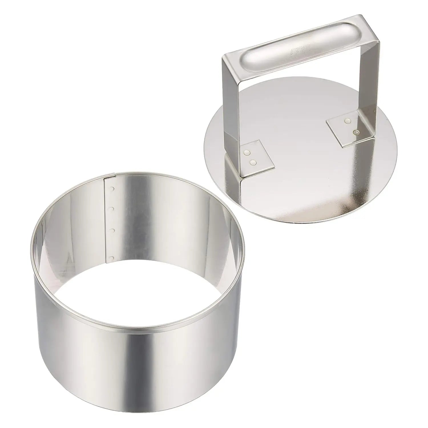 Premium Stainless Steel Rice Mold - Round Shape for Sushi, Onigiri & Bento - Durable & Easy-to-Use Kitchen Tool for Perfect Rice Shaping