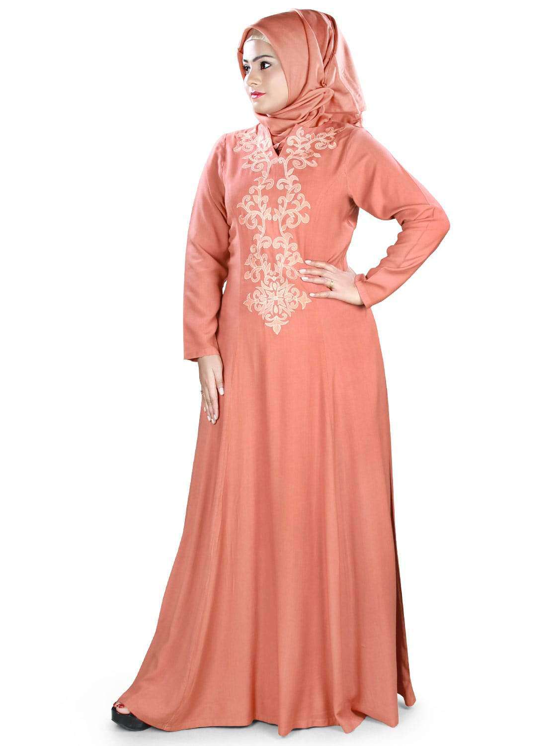 Elegant Hadil Abaya for Women - Modest Muslim Prayer Dress - Perfect for Prayer, Mosque, and Special Occasions