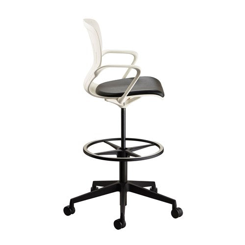 Safco 7014 Shell Extended Height Adjustable Office Chair - Ergonomic Design for Home & Office Workspaces, Perfect for Desks, Standing Workstations & Conference Rooms