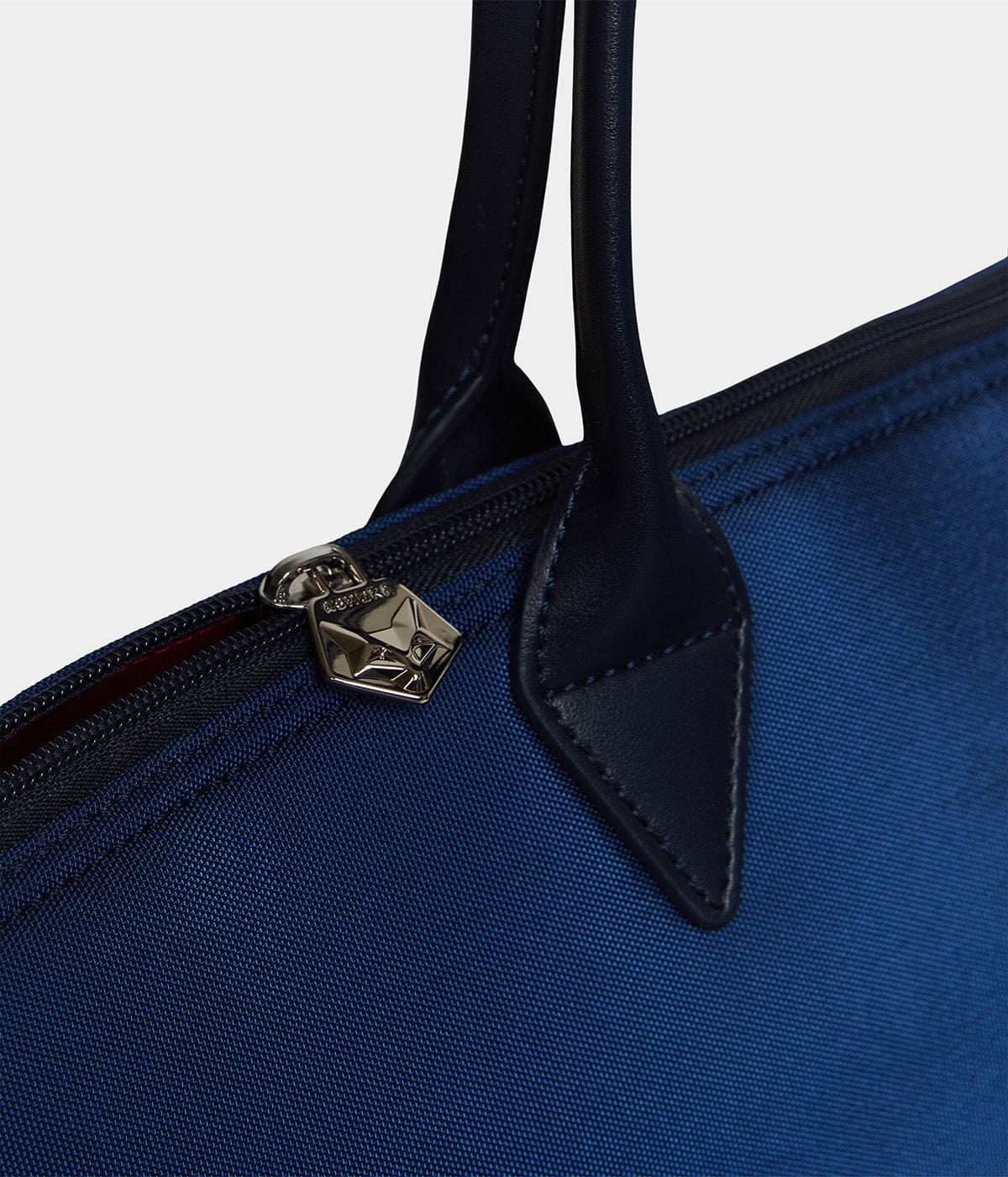 Eco-Friendly Navy Blue Jolly Apple & Recycled Nylon Tote Bag - Perfect for Grocery Shopping, Beach Trips & Everyday Use