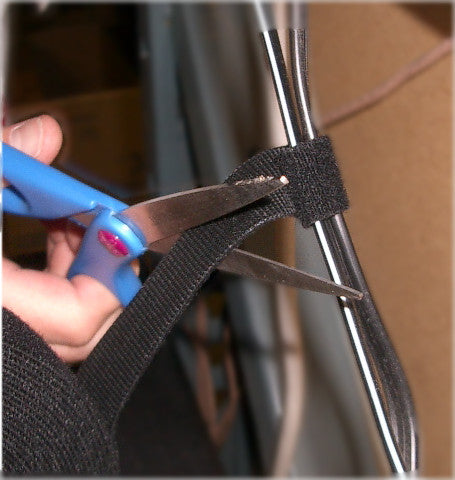 3/4 Inch Black Velcro Tie Wrap - Sold Per Foot - Perfect for Cable Management, DIY Projects, and Home Organization