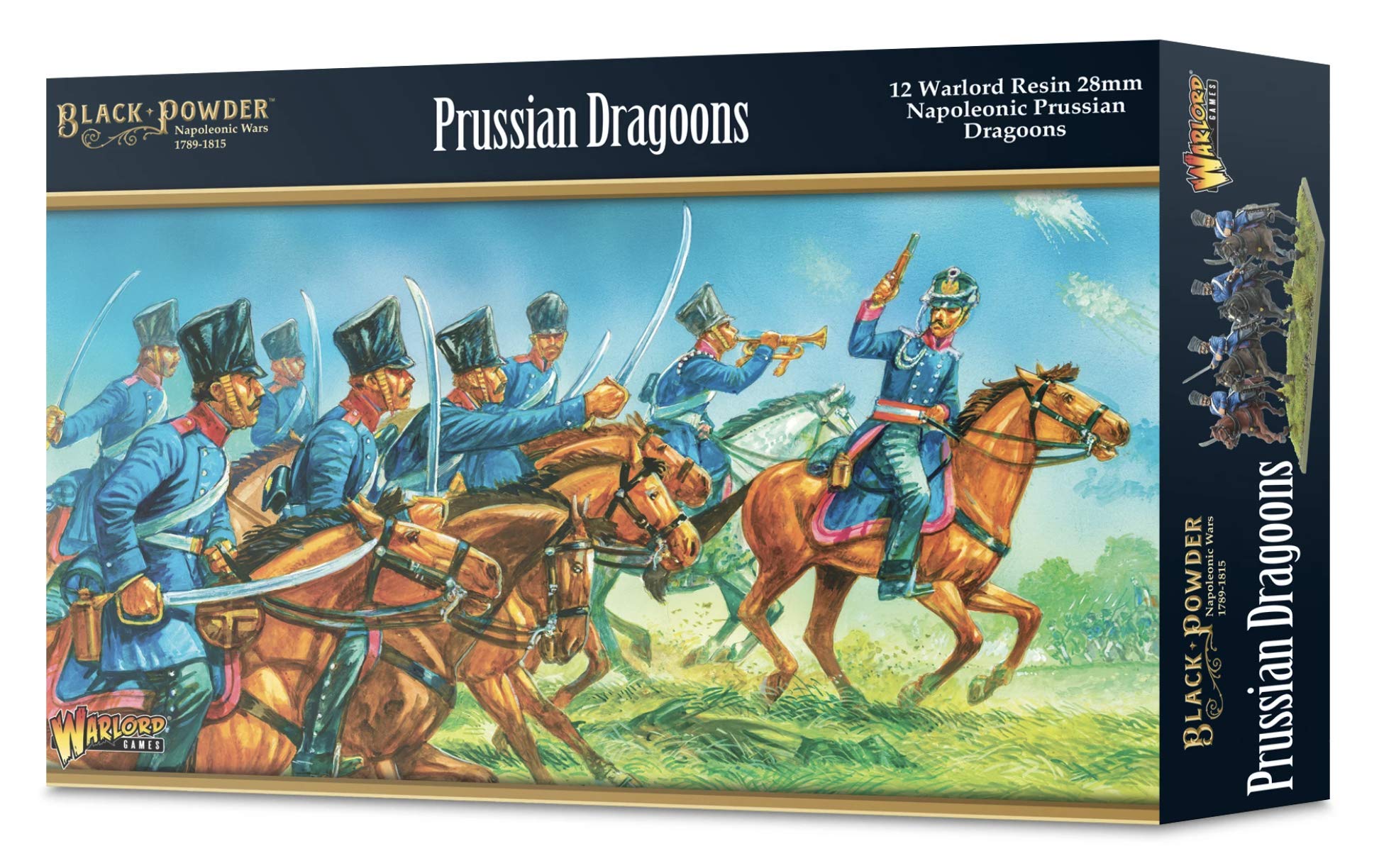 Warlord Games Prussian Dragoons - 28mm Black Powder Wargaming Miniatures for Historical Tabletop Battles | Perfect for Napoleonic War Reenactments & Wargaming Scenarios