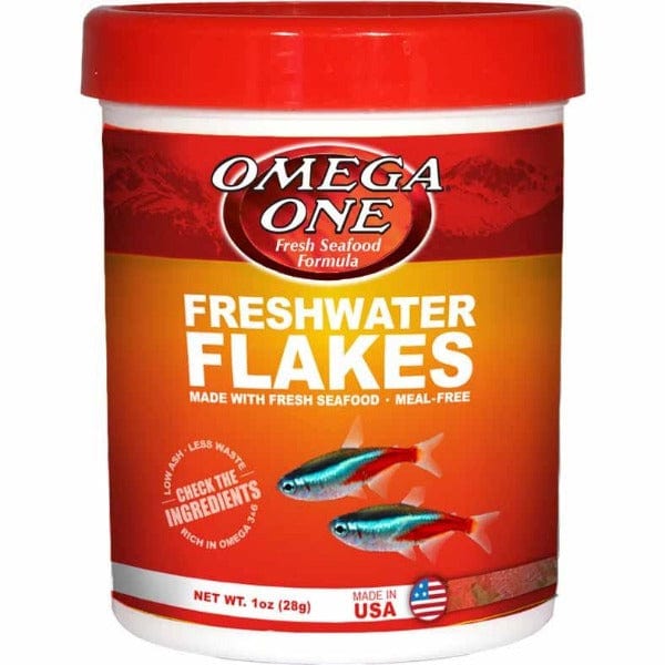 Omega One Freshwater Flakes - Premium Fish Food for Tropical & Community Aquariums | Ideal for Daily Feeding & Enhancing Fish Health