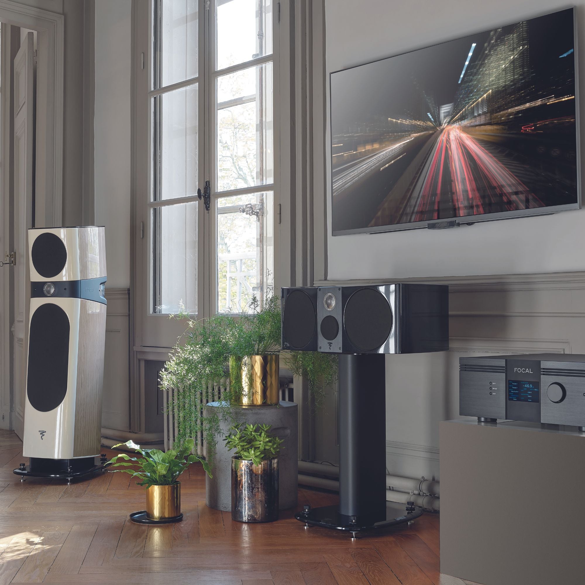 Focal Sopra N2 High-End Floor Standing Tower Speaker - Premium Audiophile Sound System for Home Theater & Music Listening (Pair)