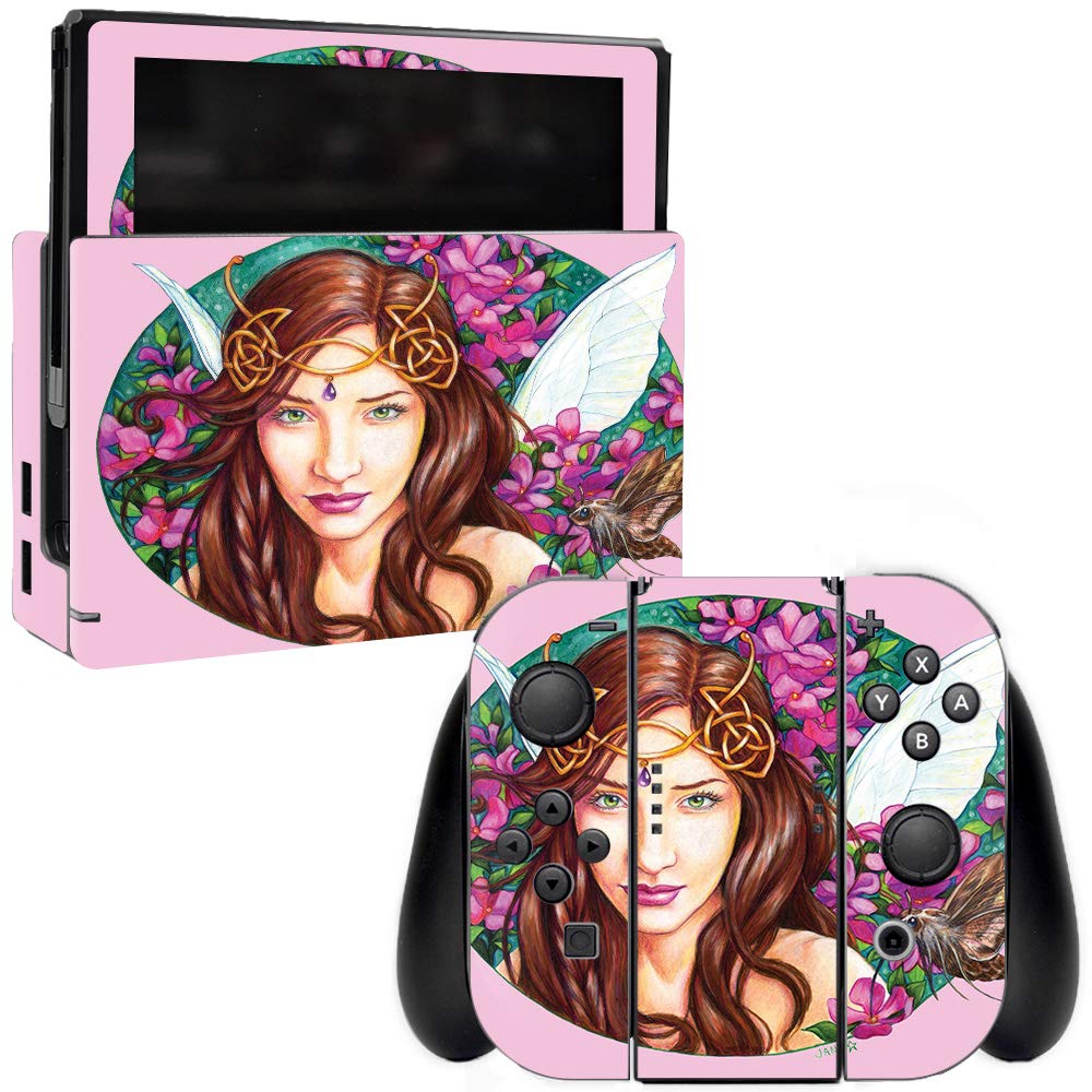 MightySkins Vinyl Decal Wrap Cover for Nintendo Switch - Mystical Pinks | Protective & Durable Skin | Easy to Apply & Remove | Made in USA | Perfect for Gaming, Travel & Customization