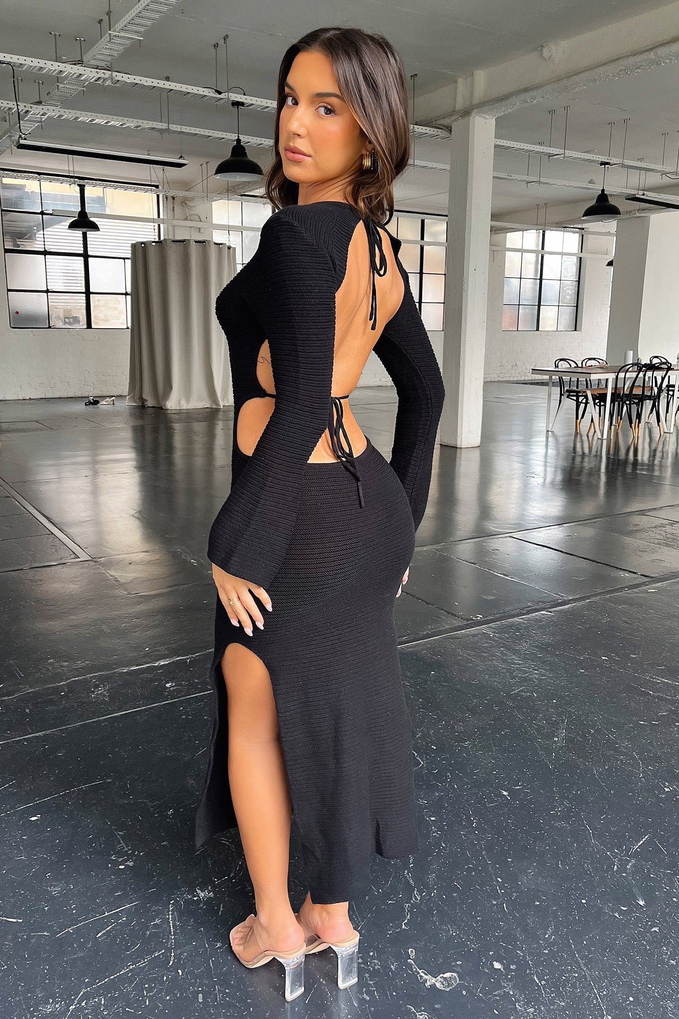 Milos Maxi Dress for Women - Elegant Black Long Flowy Dress for Summer, Beach, Parties & Casual Wear