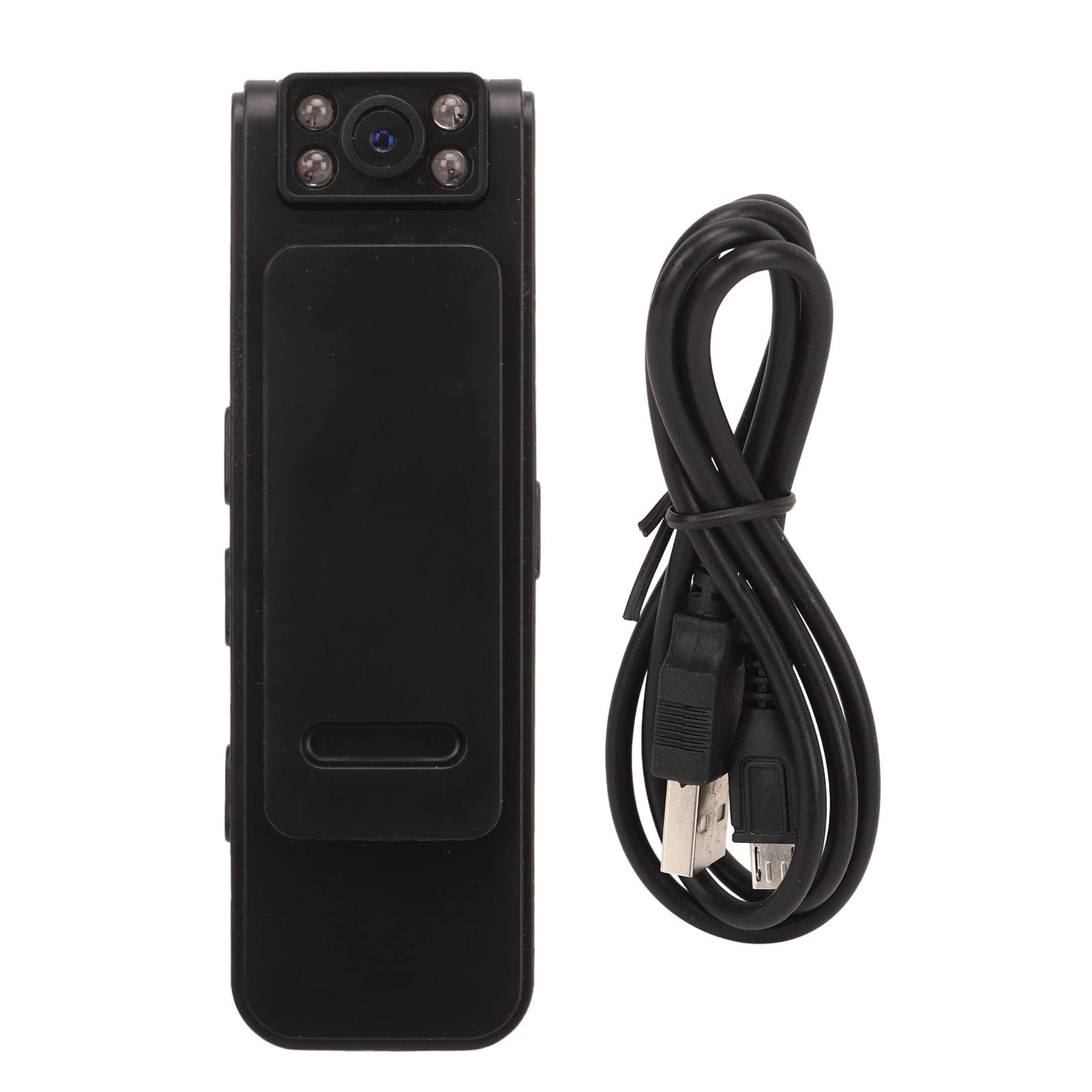 Police Body Camera 1080P HD - Mini Wearable Body Worn Camera with Clip Mount, Waterproof Video Recorder with 90° Rotation, 128GB Expandable Memory for Law Enforcement & Security - Ideal for Patrol Officers, Security Guards, and Event Surveillance
