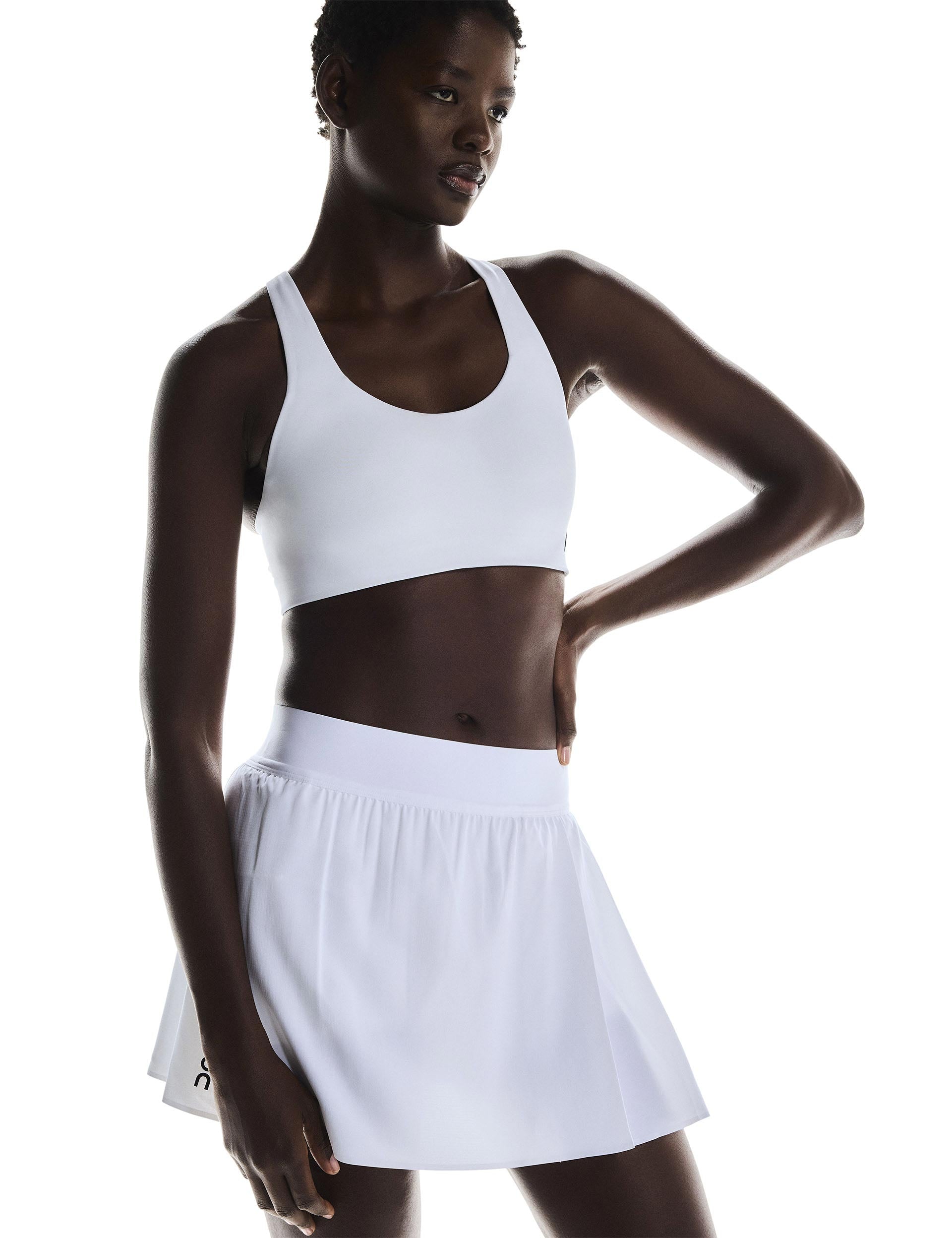 White Pleated Tennis Skirt for Women - Comfortable & Stylish for Court Sports, Workouts, and Casual Wear