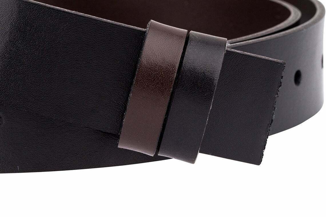 Reversible Men's Leather Belt Strap - Black & Brown for Cartier Buckle 30mm | Genuine Leather | Dress & Casual Wear