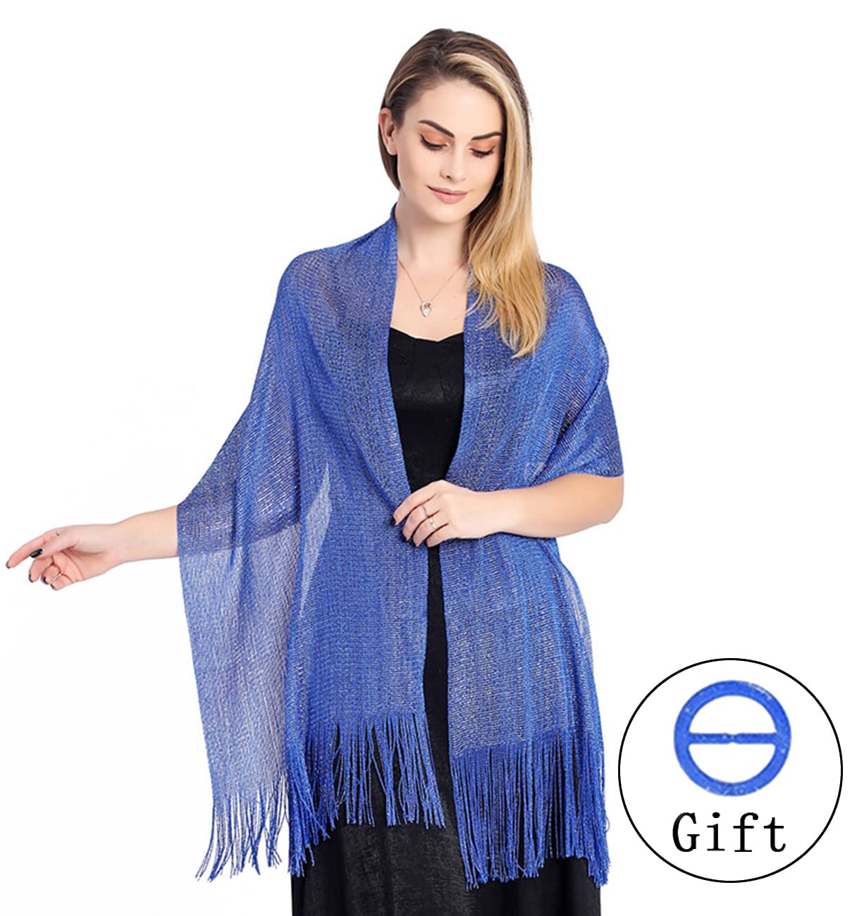 FairyGate Women's Lightweight Scarf Wrap - Elegant Evening Shawl for Wedding, Bridesmaid, Prom & Special Occasions | Soft Chiffon Stole for Party, Dinner Date & Formal Events