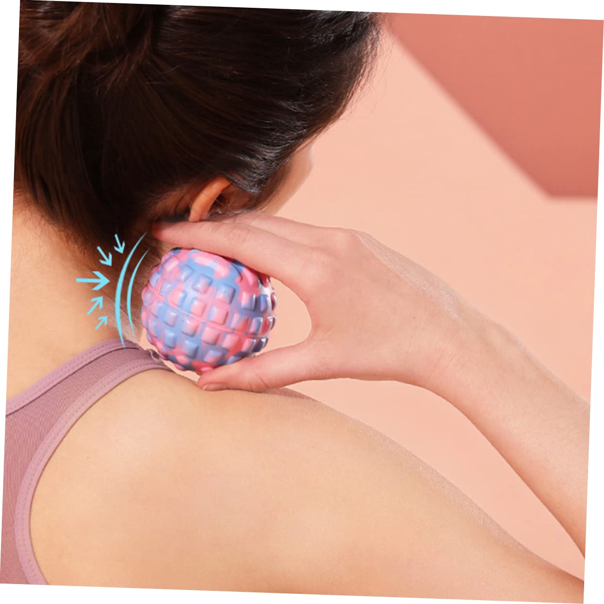 CLISPEED 2-Pack Massage Balls for Yoga, Fitness & Foot Relief - EVA Foam Therapy Balls for Myofascial Release, Muscle Recovery & Plantar Fasciitis Pain Relief - Perfect for Athletes, Runners & Office Workers