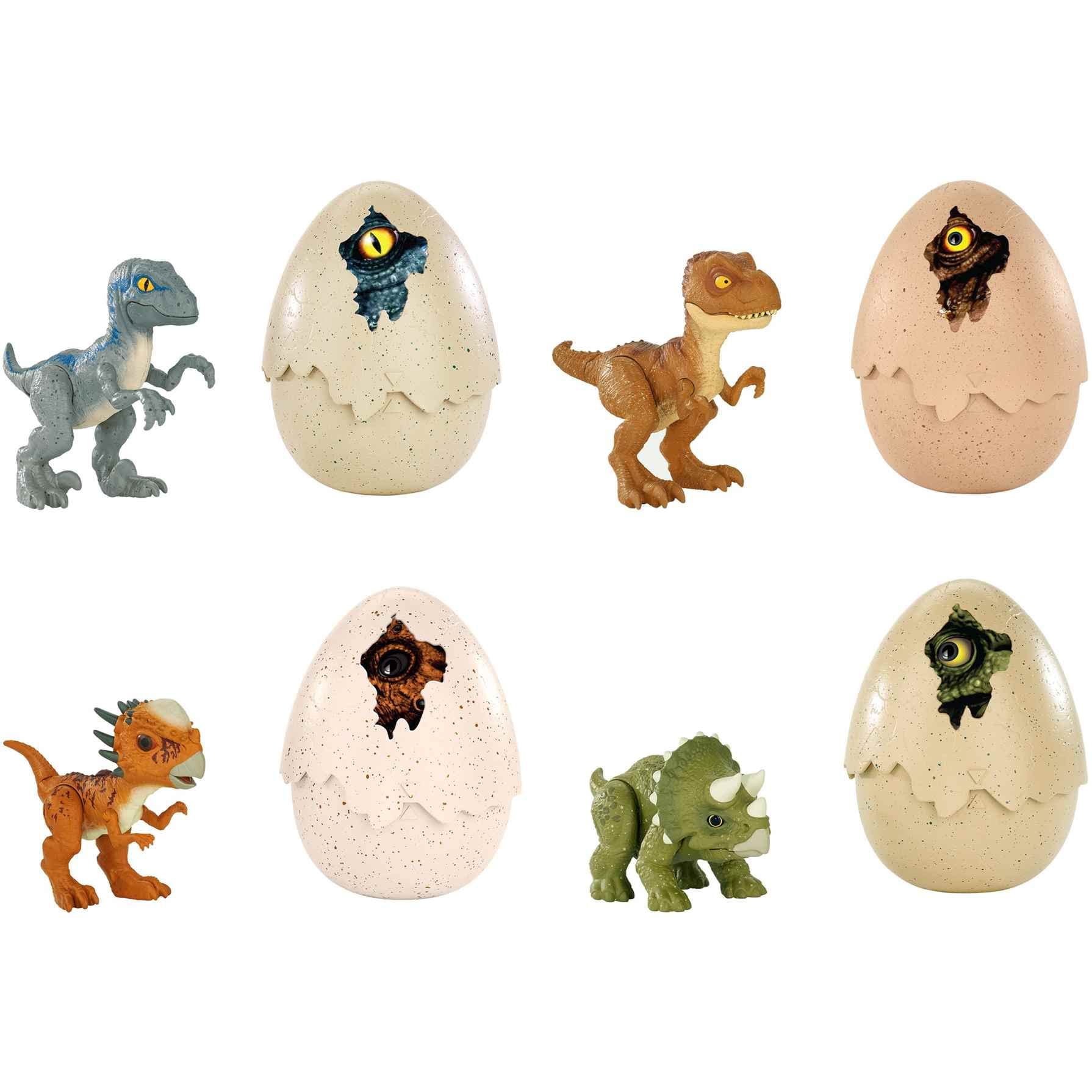 Jurassic World Hatch 'N Play Dinosaur Toy - Tyrannosaurus Rex with Egg for Kids, Interactive Dino Figure with Hatching Feature - Perfect for Pretend Play, Birthday Gifts & Jurassic Themed Collections