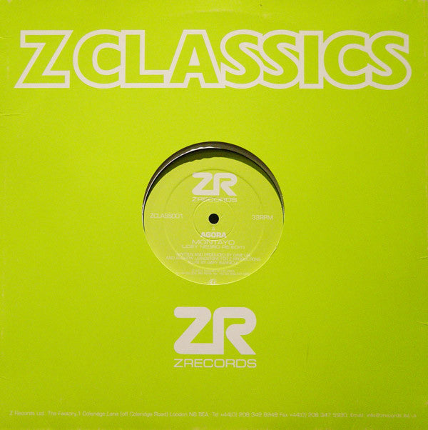 Agora & Doug Willis Montayo - Get Your Own Vinyl Record (ZCLASS001) | Z Records | Perfect for DJs, Collectors & Music Enthusiasts