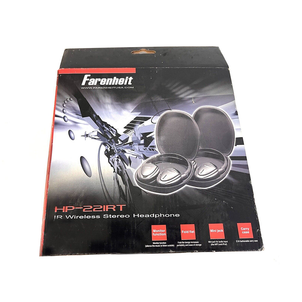 Power Acoustik HP 22IRT Single Channel Headphone Set - High-Quality Audio Headphones for DJs, Studio Recording & Gaming - Comfortable Over-Ear Design with Noise Isolation