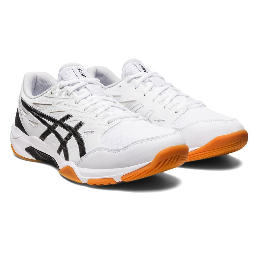 ASICS Gel Rocket 11 Men's Volleyball Shoes - Lightweight Indoor Court Sneakers for Badminton, Squash & Gym Training (White/Silver) - Perfect for Sports & Casual Wear