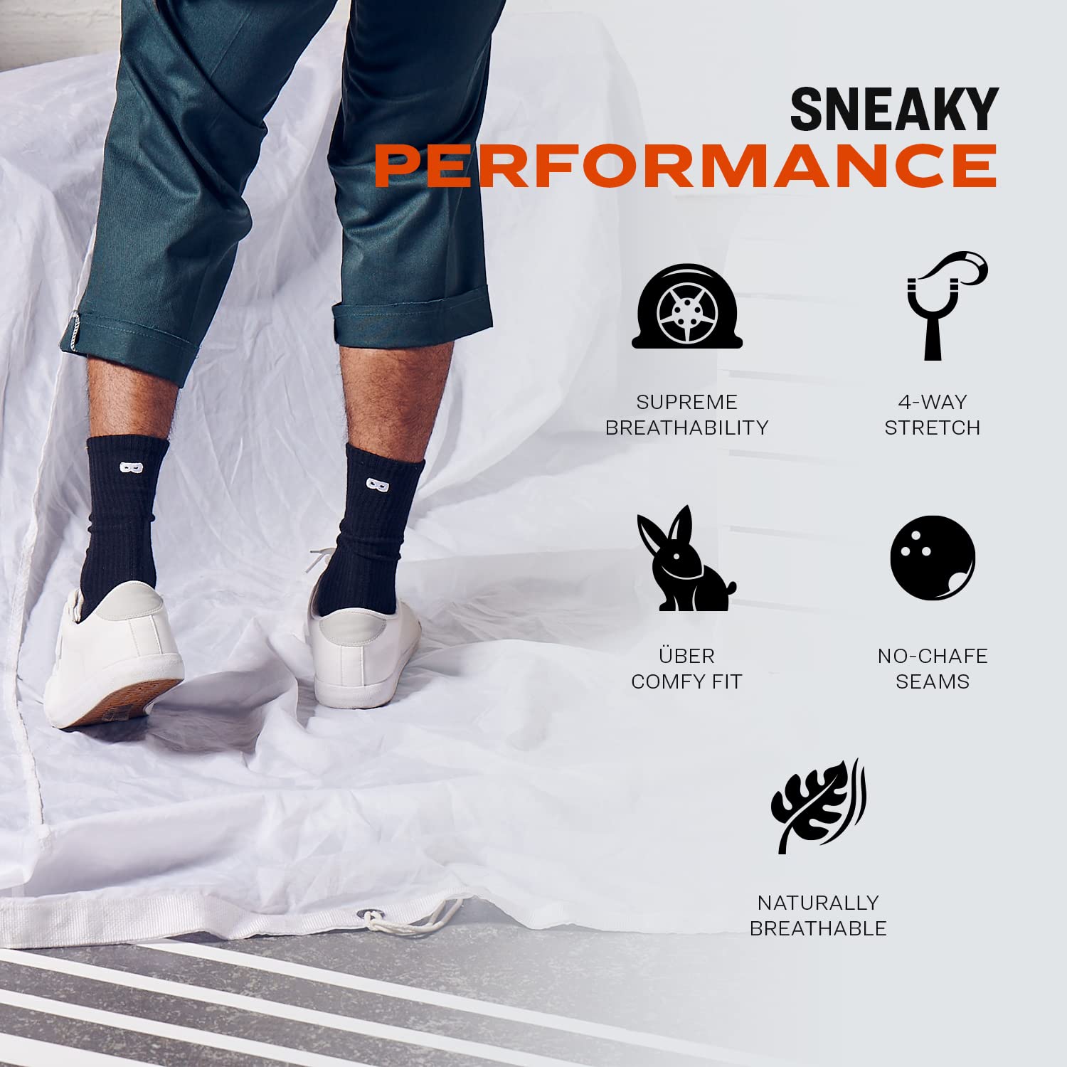 Pair of Thieves Men's Cushioned Crew Socks 4-Pack - Breathable Athletic Socks for Running & Workout - AMZ Exclusive - Perfect for Gym, Sports & Everyday Comfort