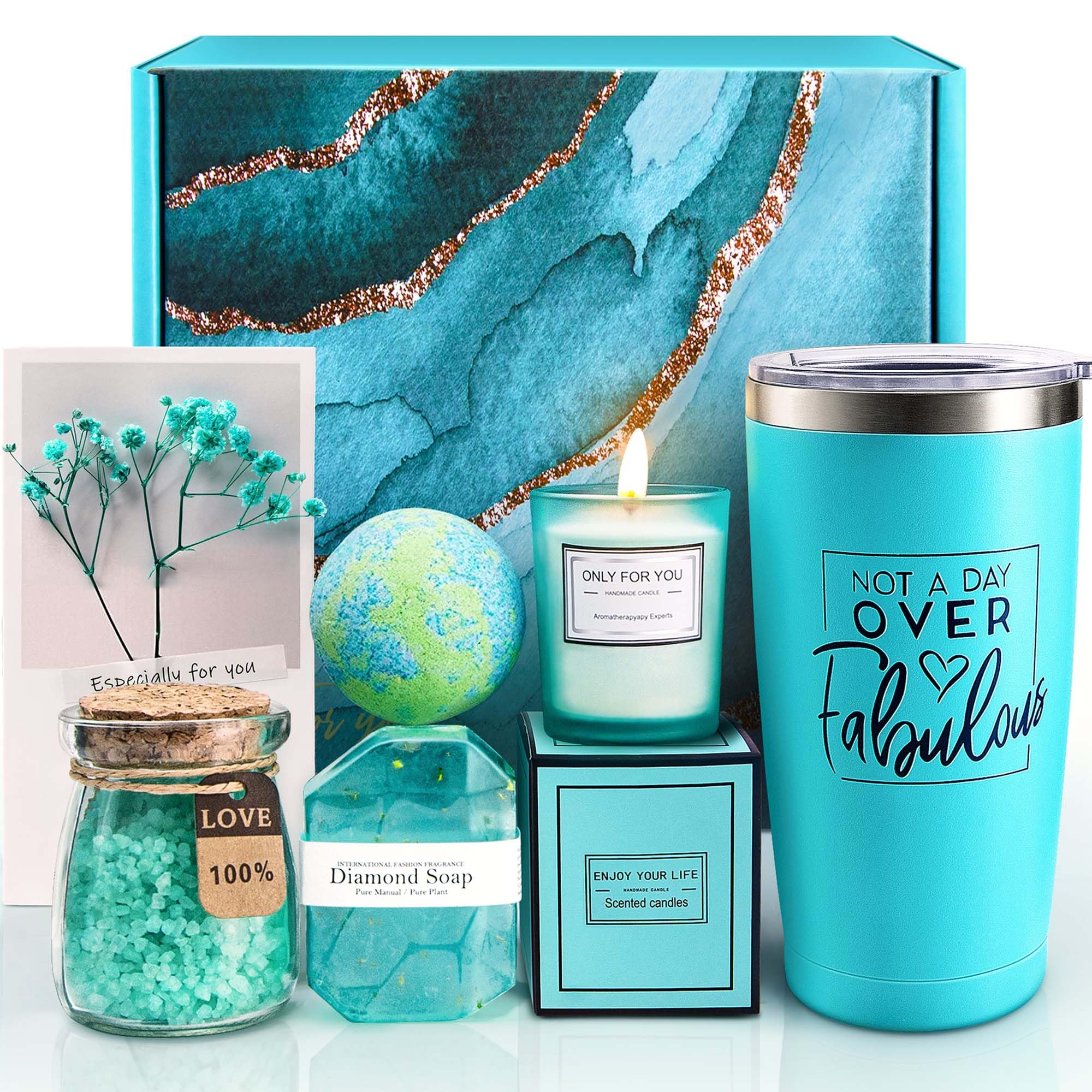 Relaxing Spa Gift Basket Set - Birthday & Mother's Day Gifts for Women | Perfect for Mom, Wife & Friends
