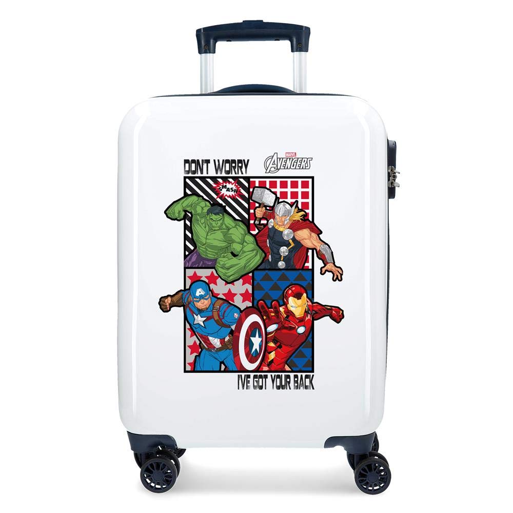 MARVEL 55cm Cabin Luggage - Lightweight Spinner Suitcase with 360° Wheels, Multicolor Design for Kids & Adults - Perfect for Air Travel, Weekend Getaways & Business Trips