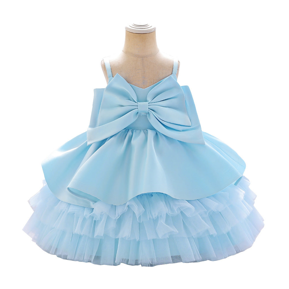 Elegant Baby First Communion Dress for Girls - Toddler Baptism Princess Gown - Perfect for Church Ceremonies, Christenings & Special Occasions