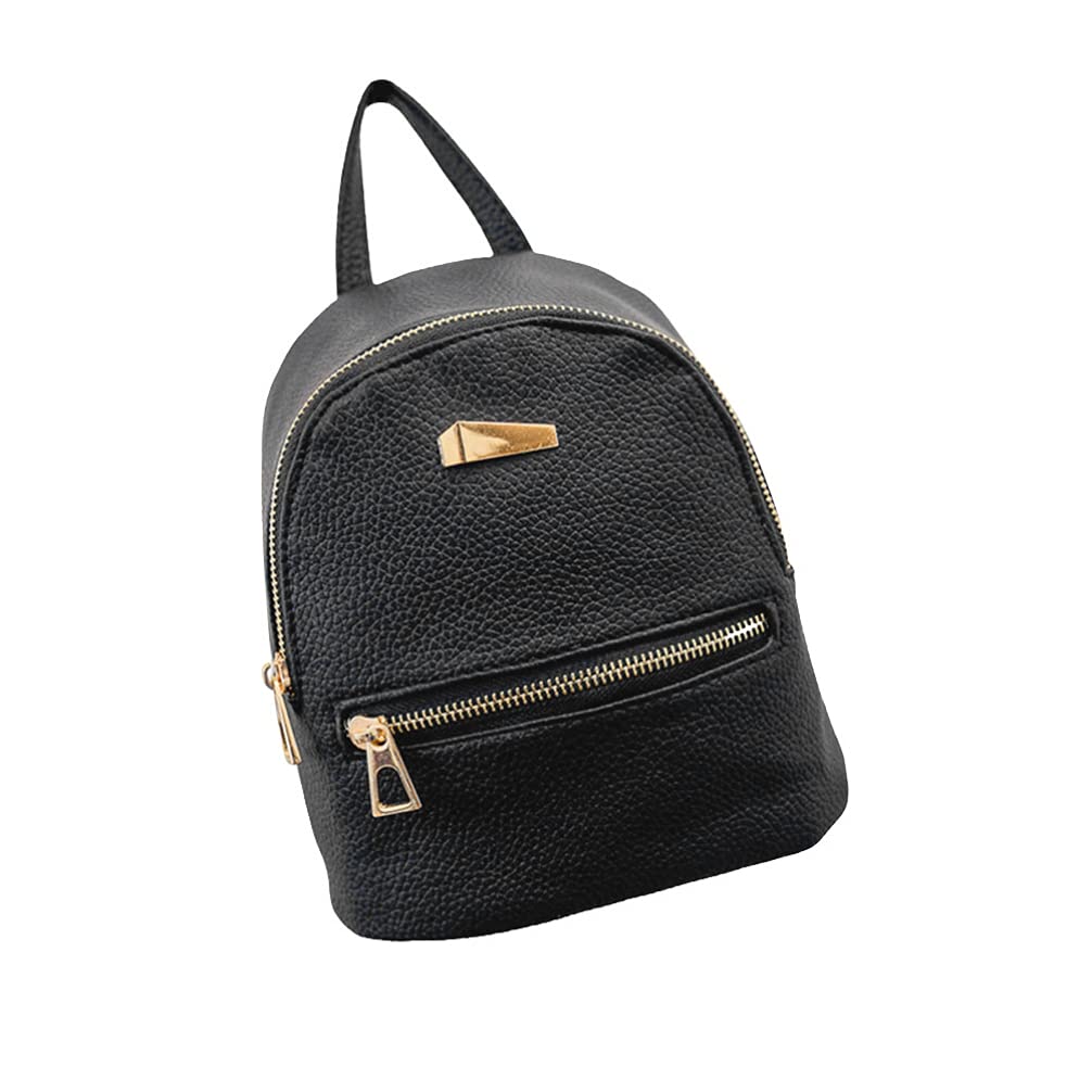 VALICLUD Women's Fashion Backpack - Stylish Mini Travel Handbag & School Daypack for Girls & Teens, Lightweight Durable Water-Resistant (Black) - Perfect for College, Work, Travel & Daily Commute