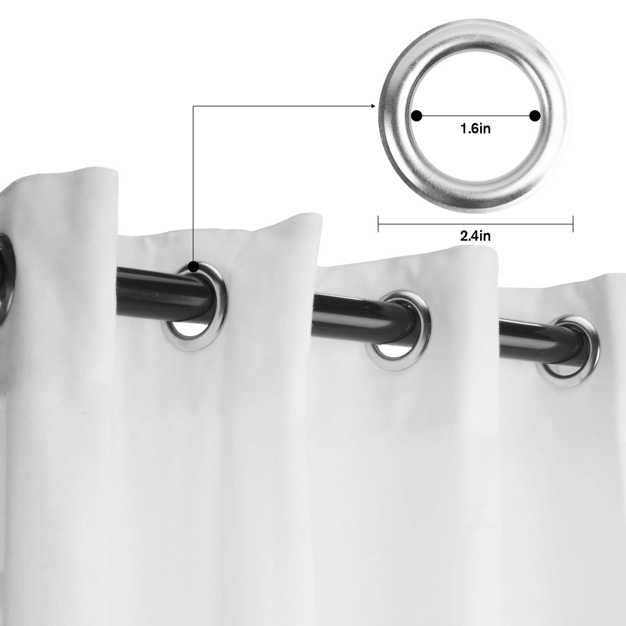 Blackout Curtains for Laundry Room - 2 Panels 40