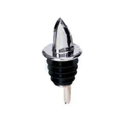 Premium Spill Stop Chrome Plated Plastic Liquor Pourer - Drip-Free Alcohol Dispenser for Bars, Cocktails & Home Entertaining