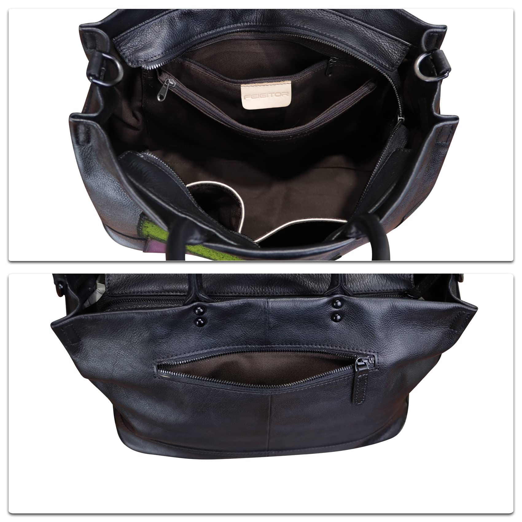 Genuine Leather Satchel for Women - Handmade Leather Work Tote Bag with Top Handle & Crossbody Strap - Stylish Handbag Purse for Office, Travel & Everyday Use