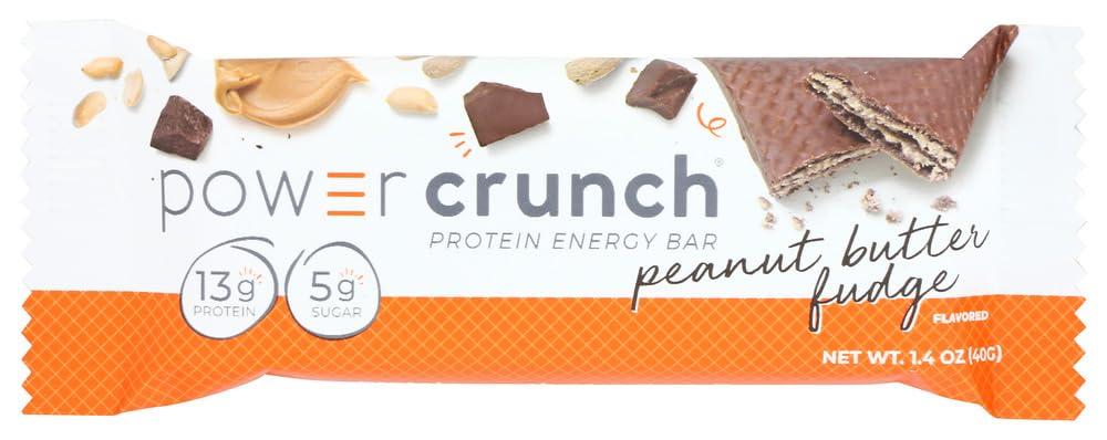 Power Crunch Peanut Butter Protein Bars (12 Pack) - Gym & Snacking