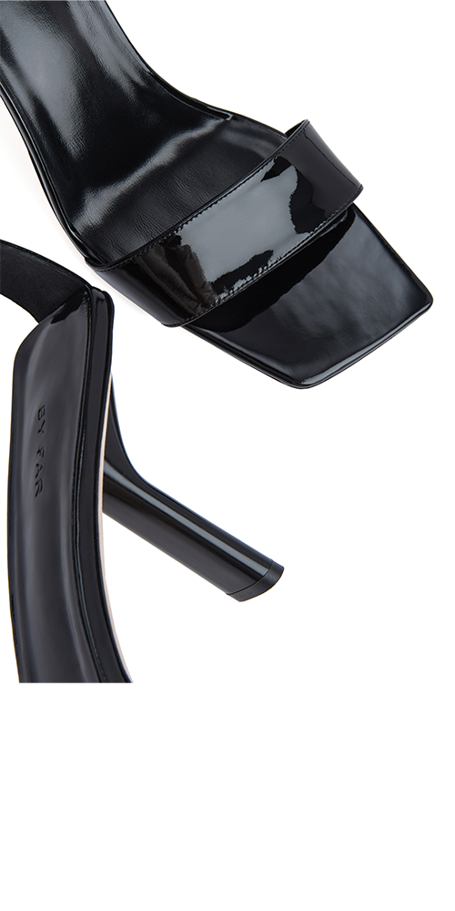 Black Patent Leather Devon Heels - Stylish Women's High Heels for Office, Party & Evening Wear