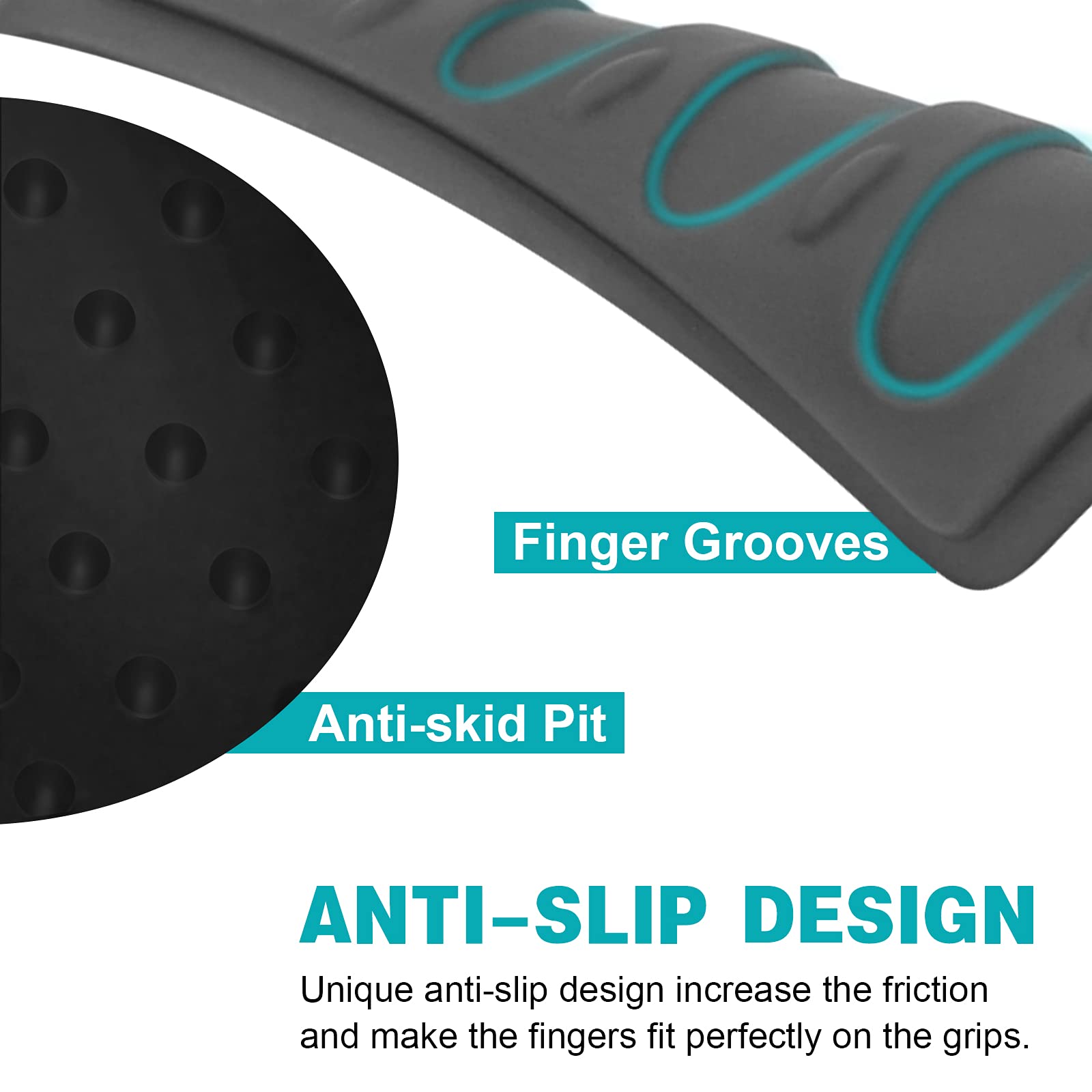 Non-Slip Bicycle Handlebar Grips - Shock Absorbing Bike Handles for Mountain/Road/Folding Bikes - Black & Grey - Perfect for Commuting, Trail Riding & Urban Cycling