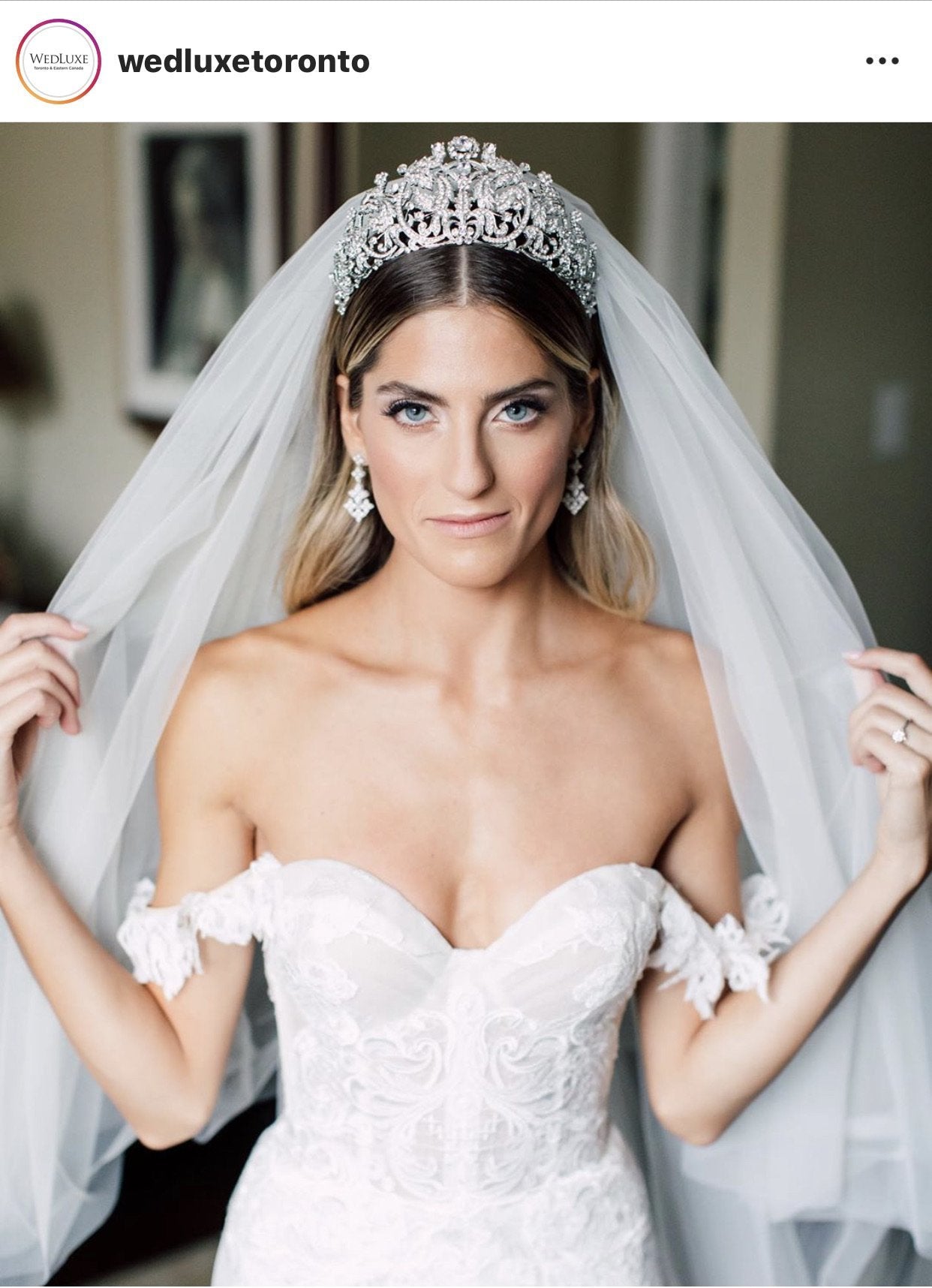 CALISTA Swarovski Crystal Bridal Tiara - Elegant Wedding Headpiece for Brides, Perfect for Bridal Showers, Weddings & Special Occasions